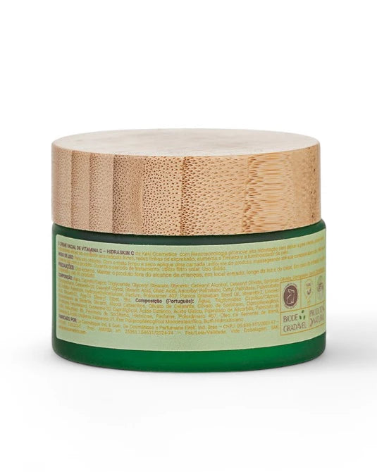 Creme Facial Vitamina C 10% – Hidratante - HydraSkin C – Kaki Cosmetics