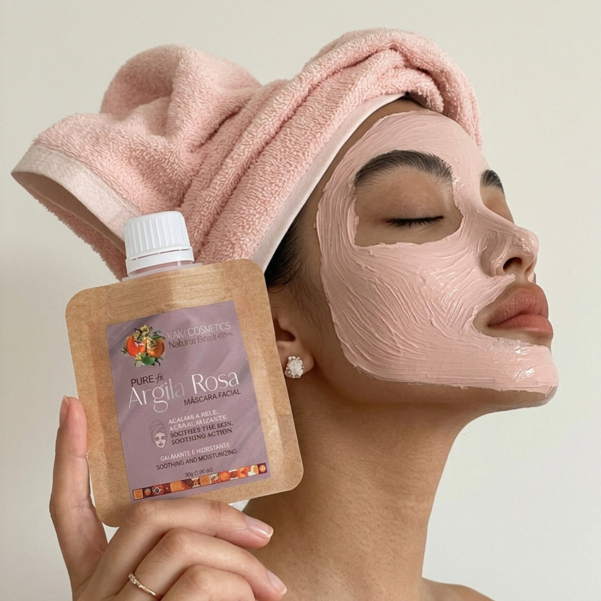 Máscara Facial Argila Rosa
