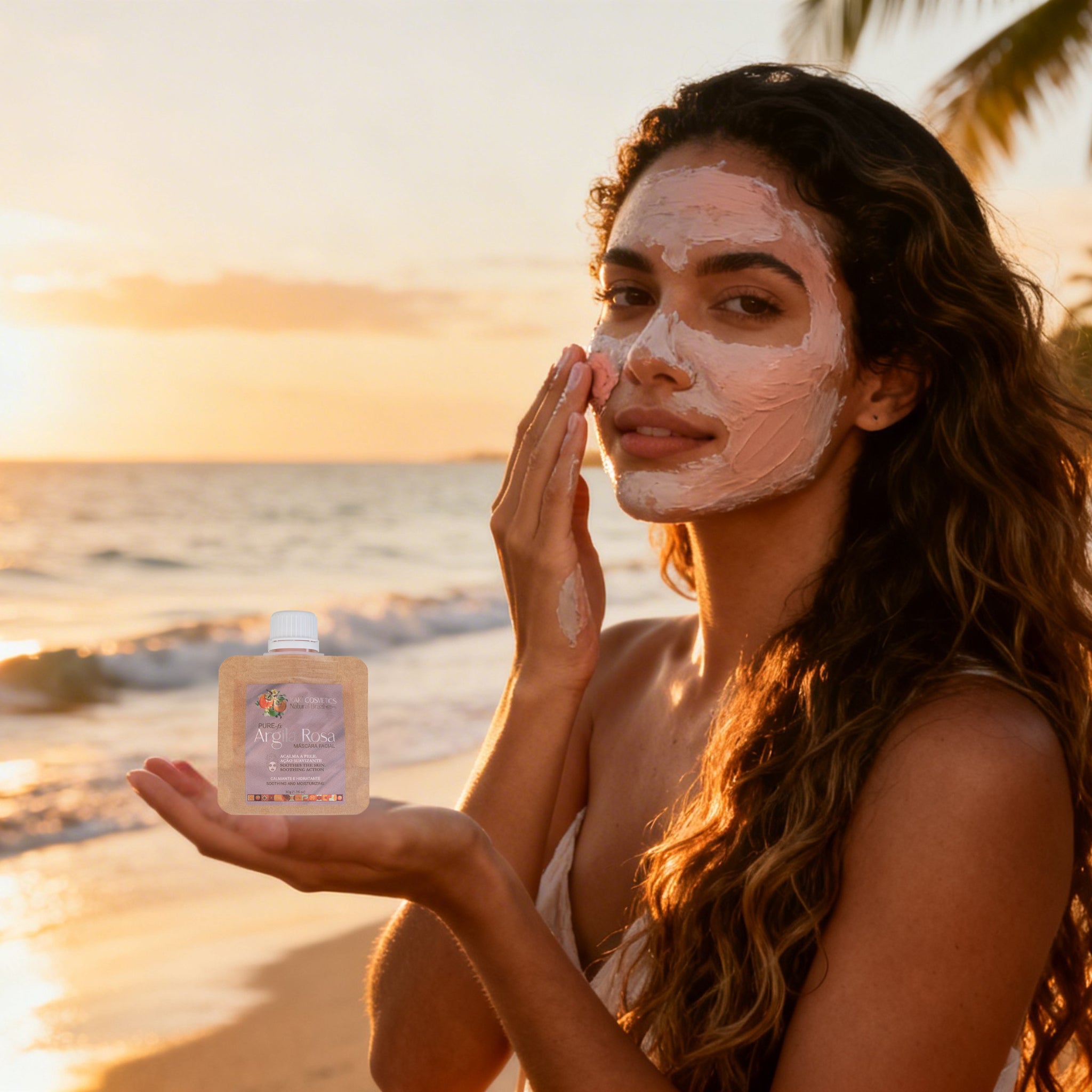 Máscara Facial Argila Rosa