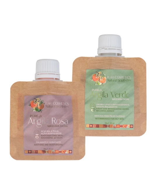 Máscara Facial de Argila Rosa - Kaki Cosmetics