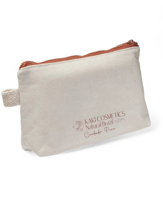 Nécessaire Algodão Cru - Kaki Cosmetics