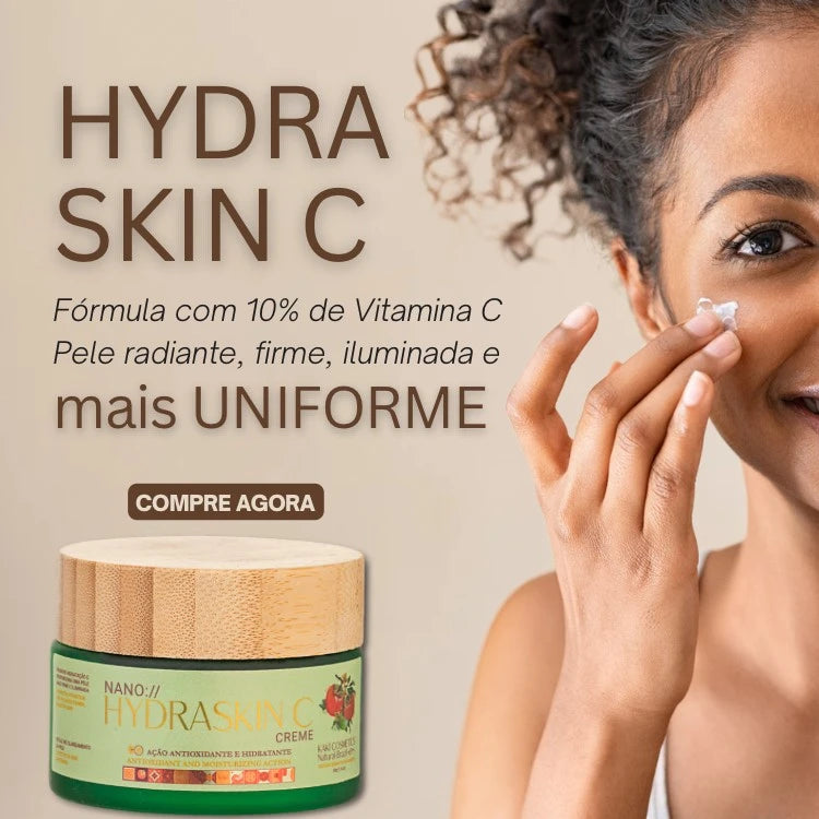 Creme Facial Vitamina C 10% – Hidratante - HydraSkin C – Kaki Cosmetics