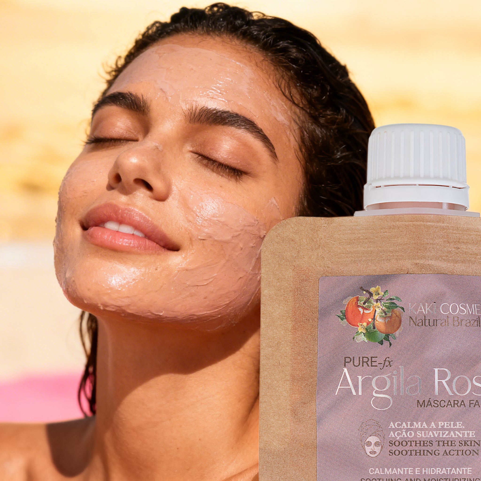 Máscara Facial Argila Rosa