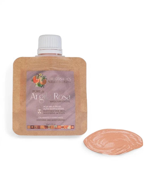 Máscara Facial de Argila Rosa - Kaki Cosmetics