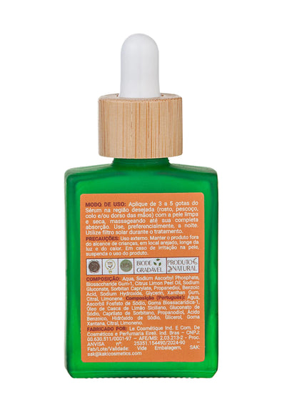 Sérum Facial Vitamina C Pura – Ácido Ascórbico – Kaki Cosmetics